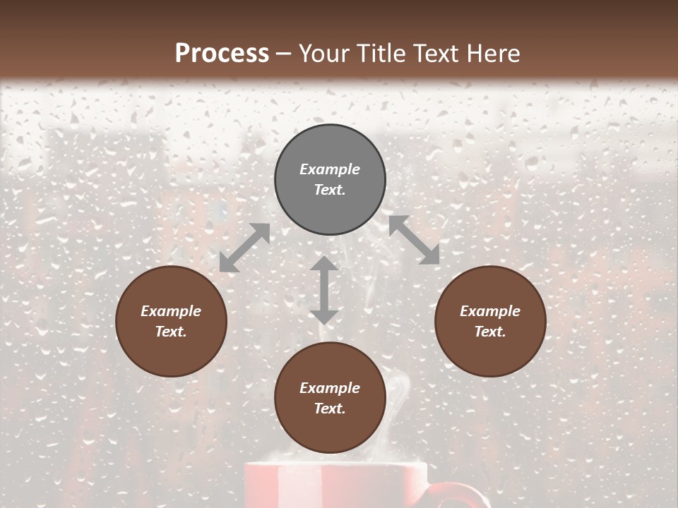 Hot Teacup Window PowerPoint Template