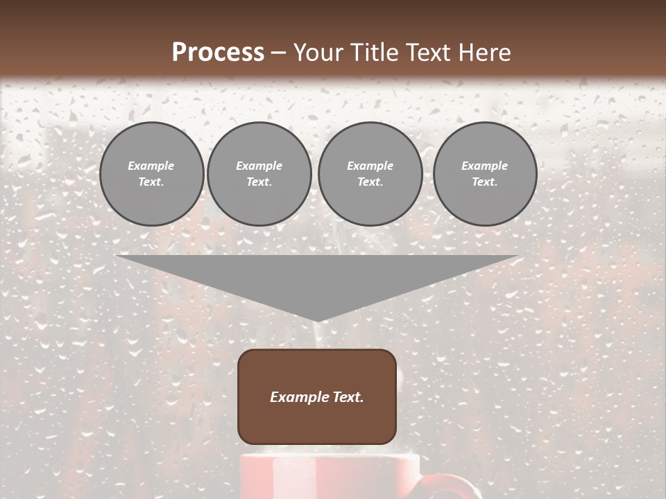 Hot Teacup Window PowerPoint Template