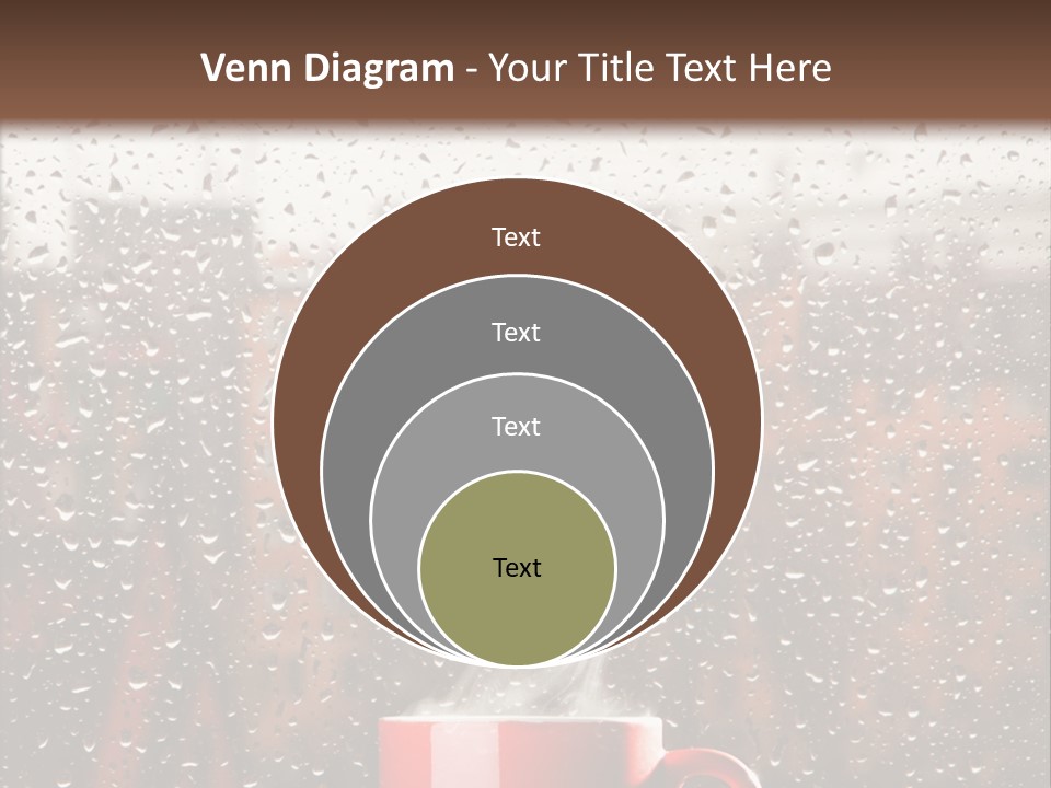 Hot Teacup Window PowerPoint Template