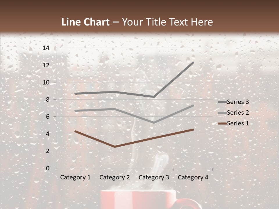 Hot Teacup Window PowerPoint Template
