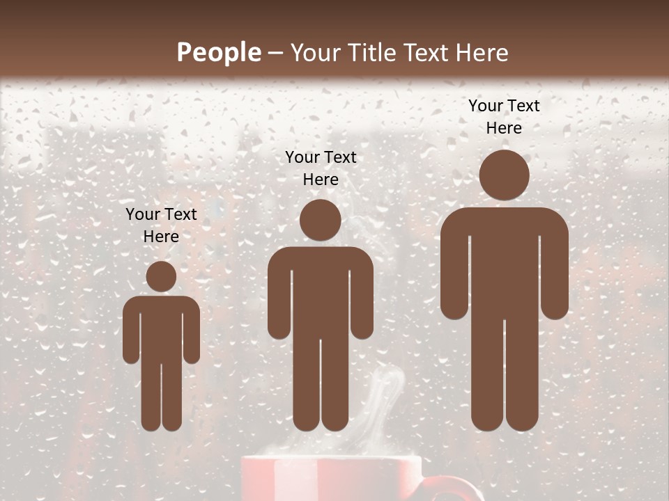 Hot Teacup Window PowerPoint Template