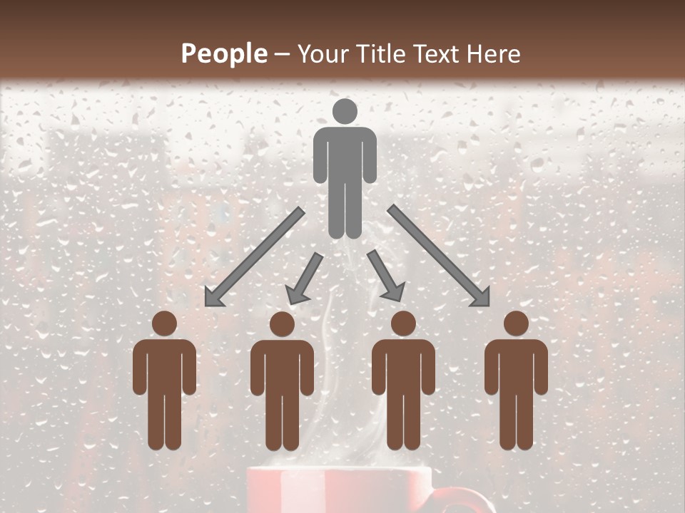 Hot Teacup Window PowerPoint Template