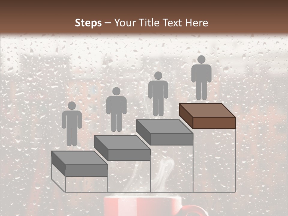 Hot Teacup Window PowerPoint Template