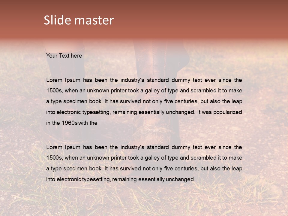 Walk Feet Exercise PowerPoint Template