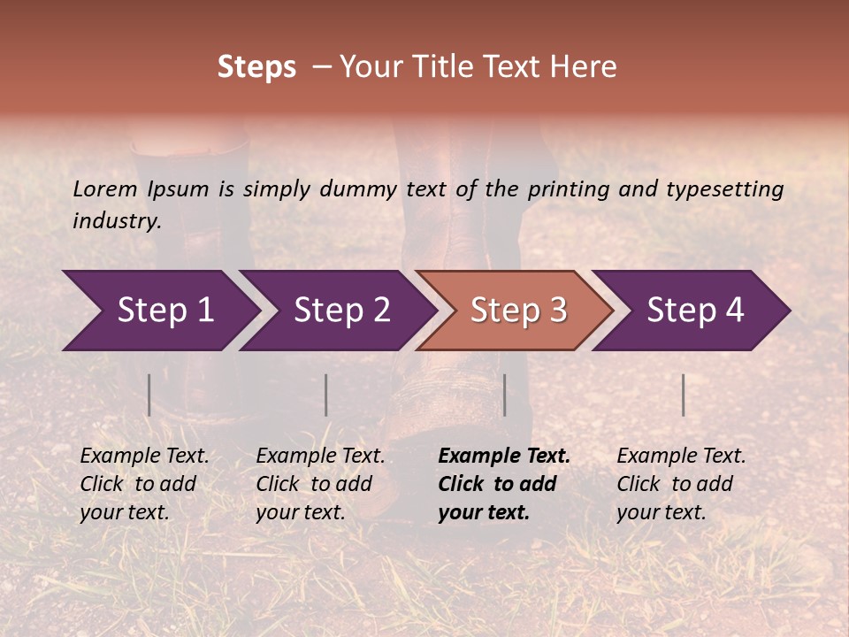 Walk Feet Exercise PowerPoint Template
