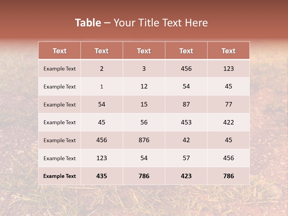Walk Feet Exercise PowerPoint Template