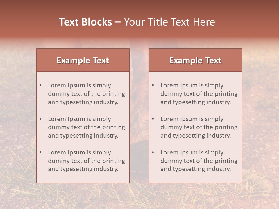 Walk Feet Exercise PowerPoint Template