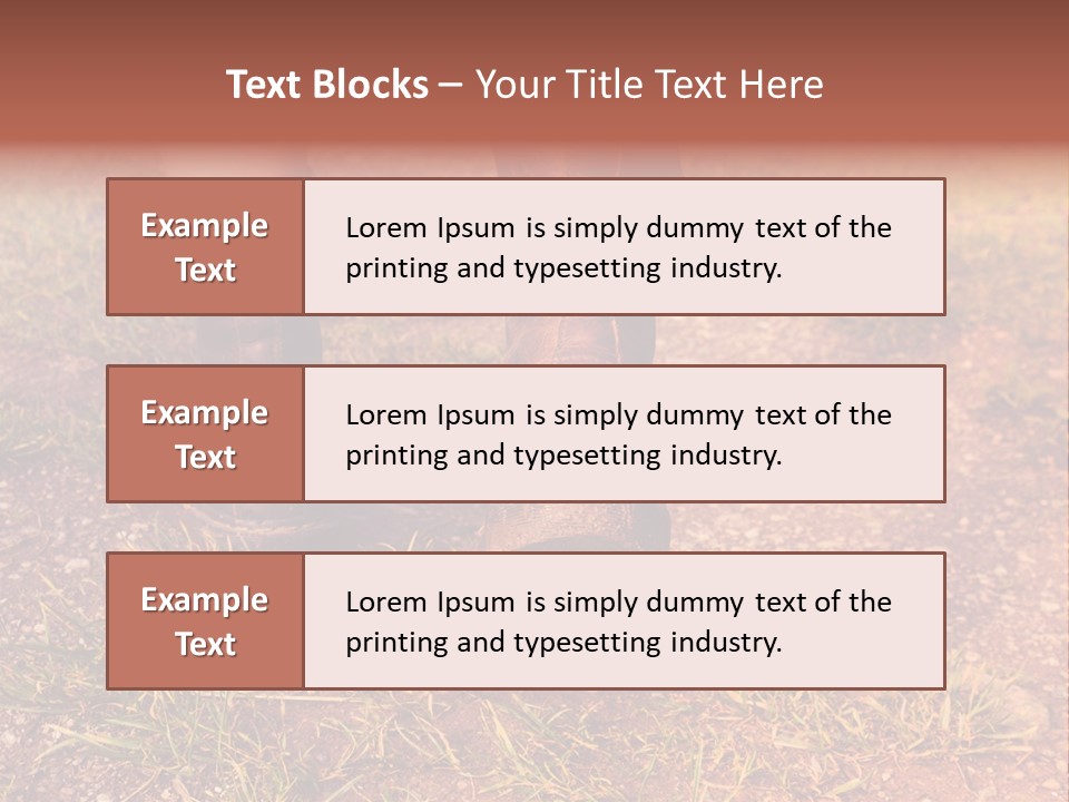 Walk Feet Exercise PowerPoint Template