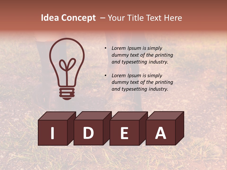 Walk Feet Exercise PowerPoint Template