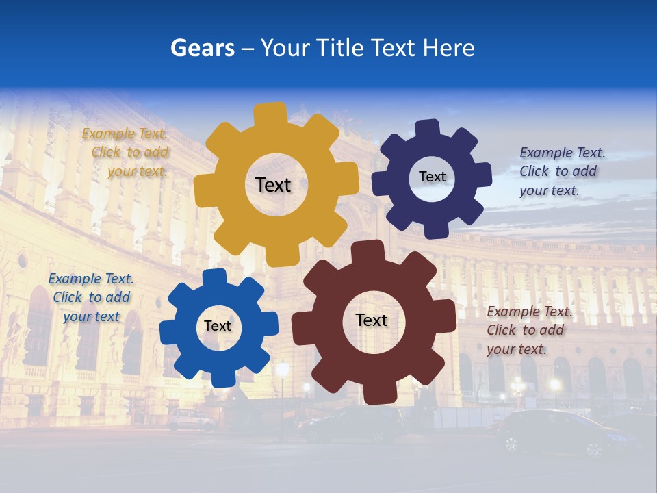 Europe Palace Architecture PowerPoint Template