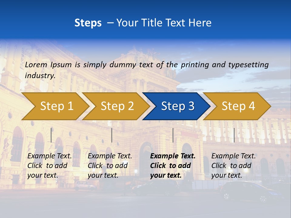 Europe Palace Architecture PowerPoint Template