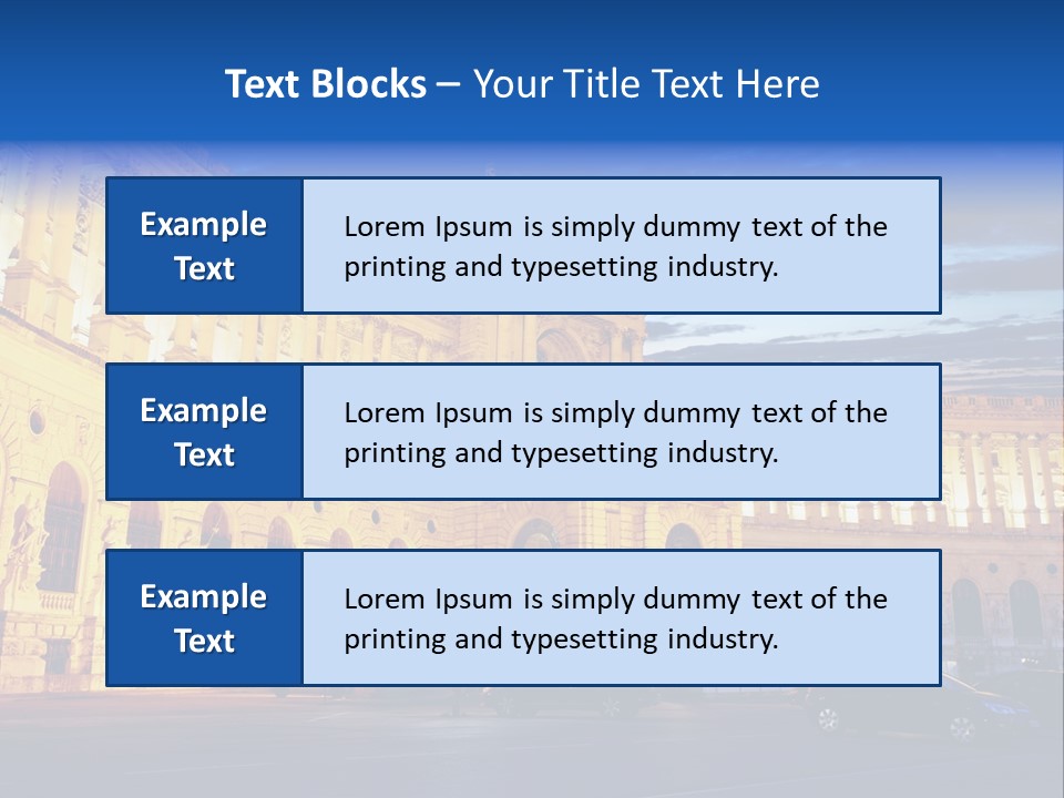 Europe Palace Architecture PowerPoint Template