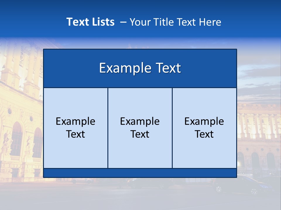 Europe Palace Architecture PowerPoint Template