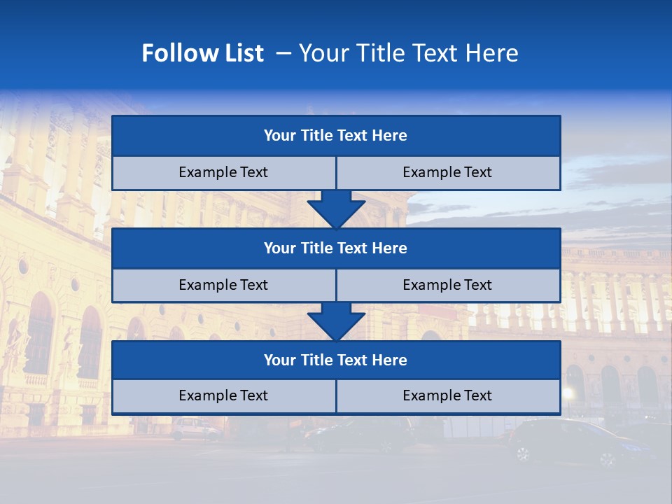 Europe Palace Architecture PowerPoint Template