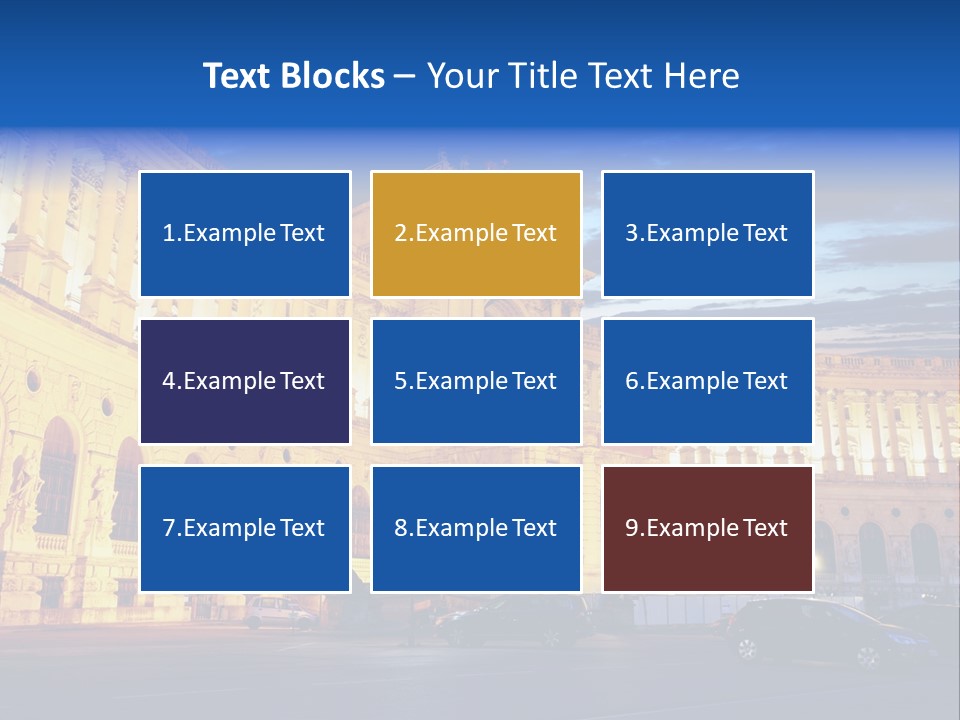 Europe Palace Architecture PowerPoint Template