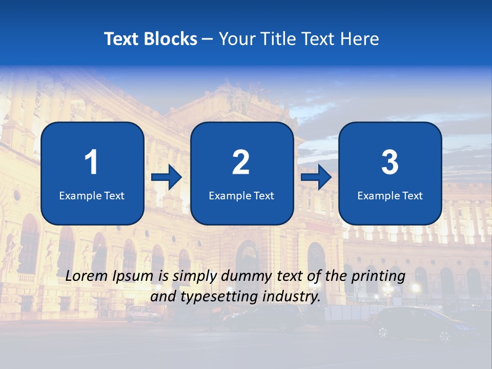 Europe Palace Architecture PowerPoint Template