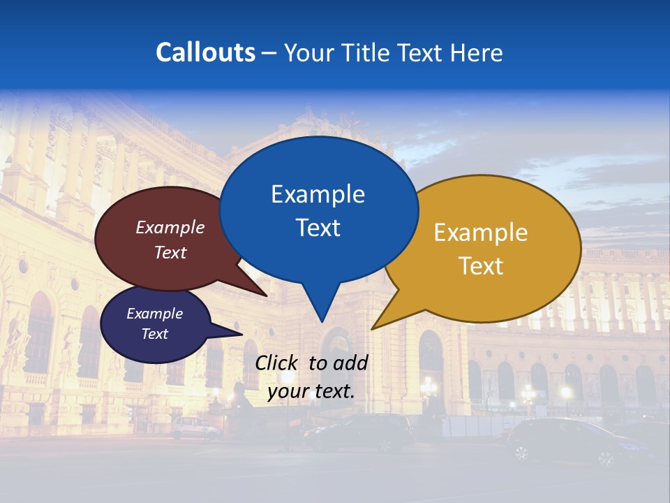 Europe Palace Architecture PowerPoint Template
