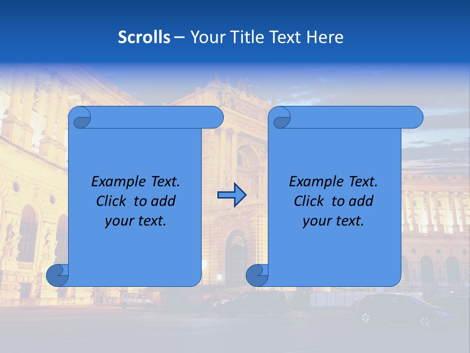 Europe Palace Architecture PowerPoint Template