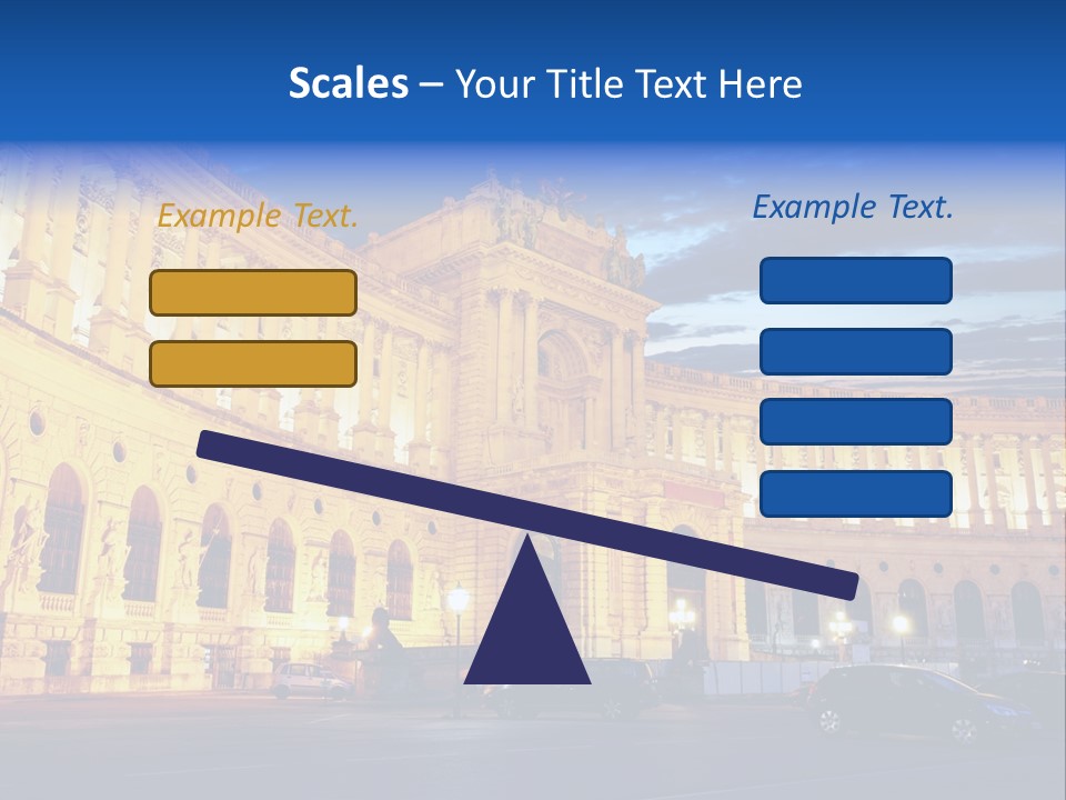 Europe Palace Architecture PowerPoint Template