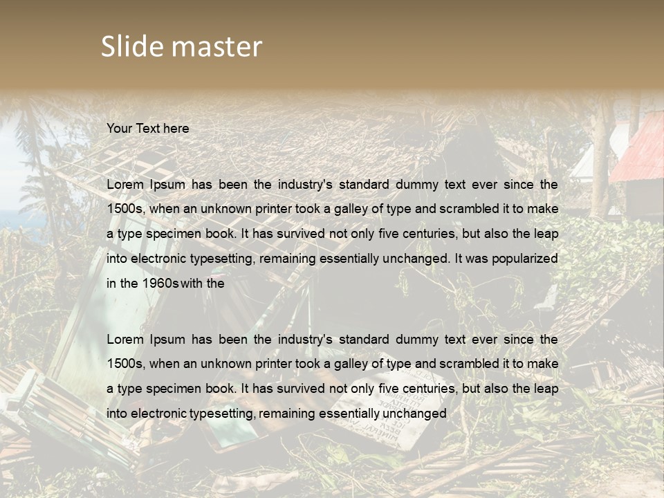 Weather Destroy Aftermath PowerPoint Template