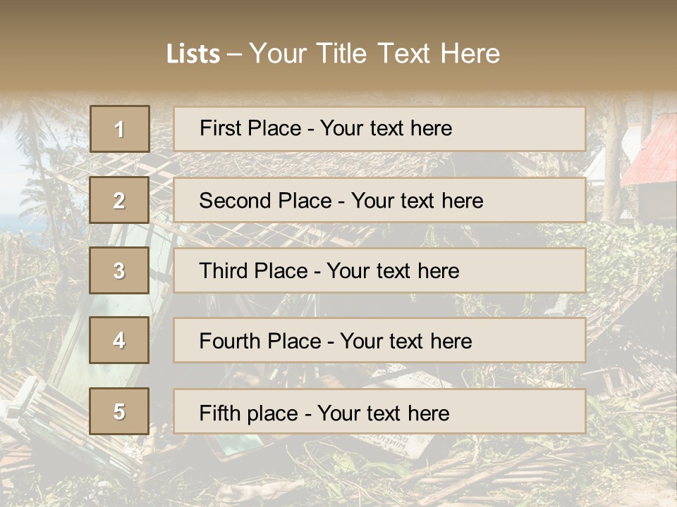 Weather Destroy Aftermath PowerPoint Template