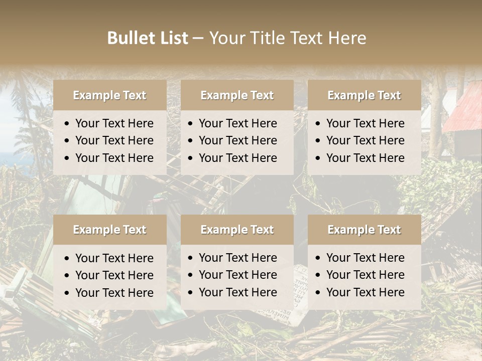 Weather Destroy Aftermath PowerPoint Template
