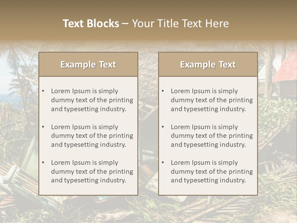 Weather Destroy Aftermath PowerPoint Template
