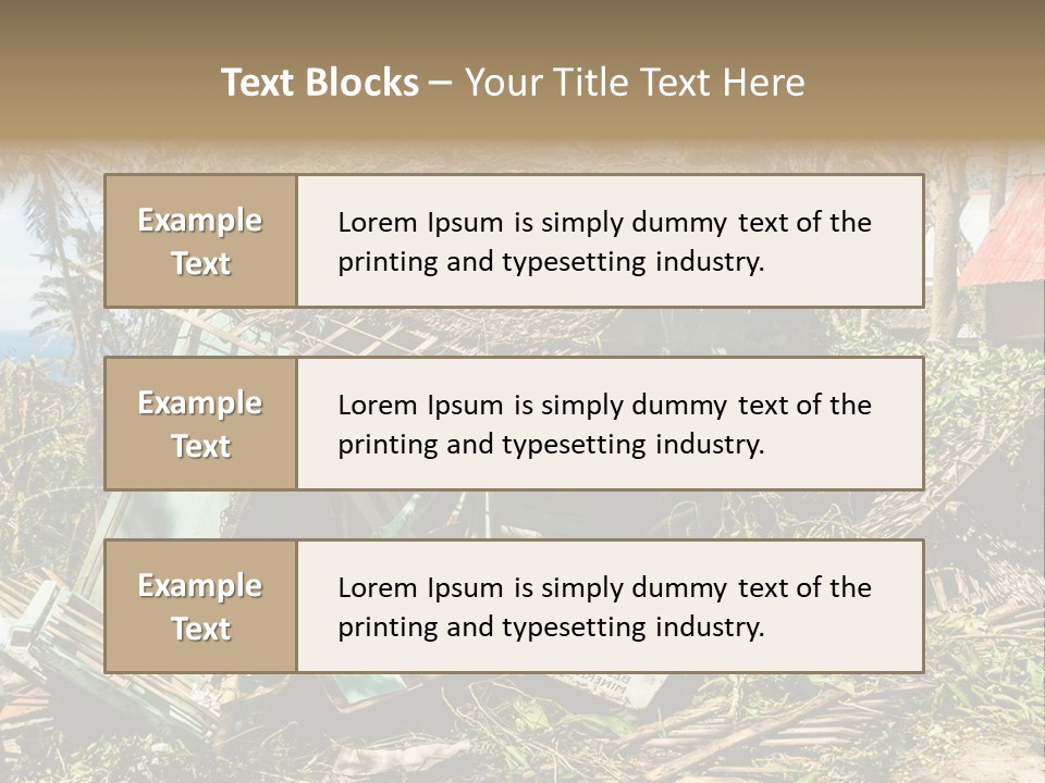Weather Destroy Aftermath PowerPoint Template