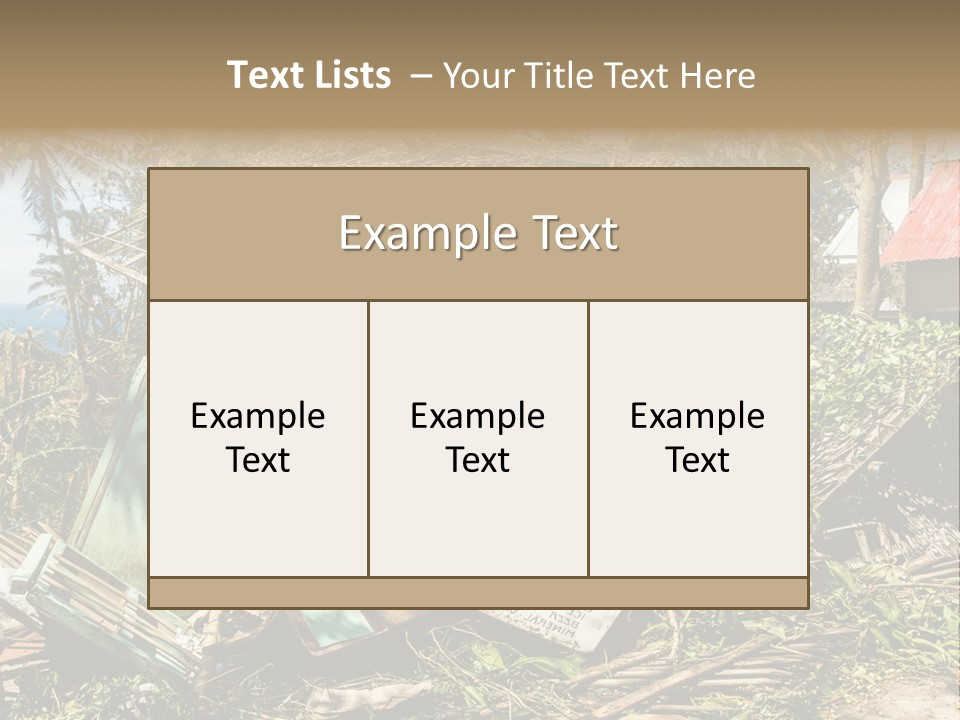 Weather Destroy Aftermath PowerPoint Template