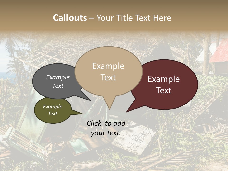 Weather Destroy Aftermath PowerPoint Template