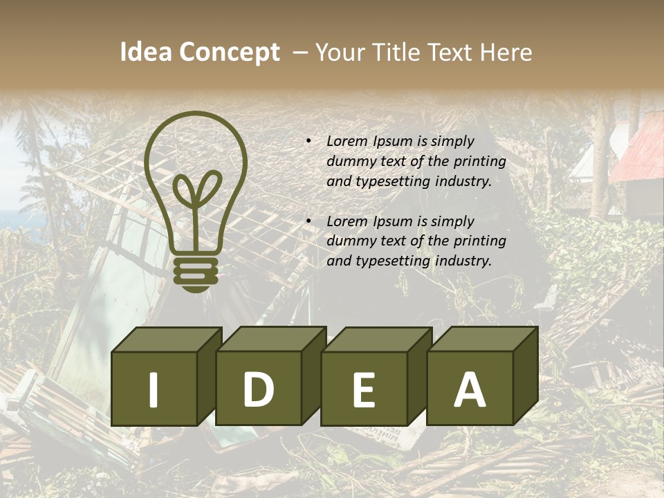 Weather Destroy Aftermath PowerPoint Template