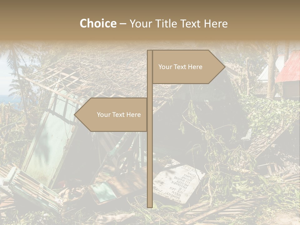 Weather Destroy Aftermath PowerPoint Template