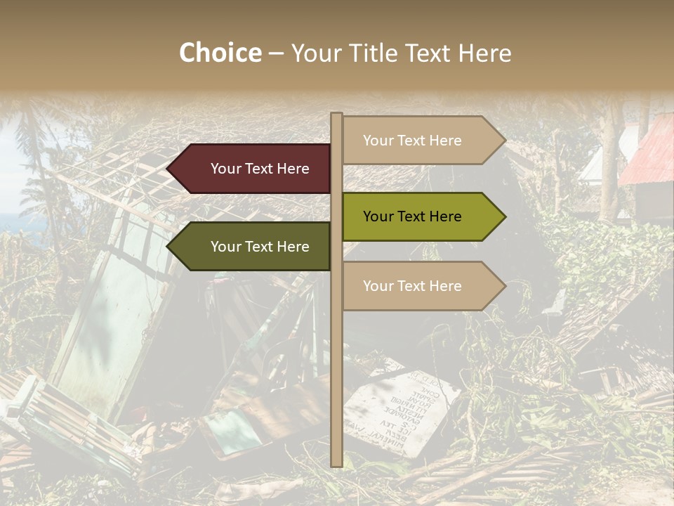 Weather Destroy Aftermath PowerPoint Template