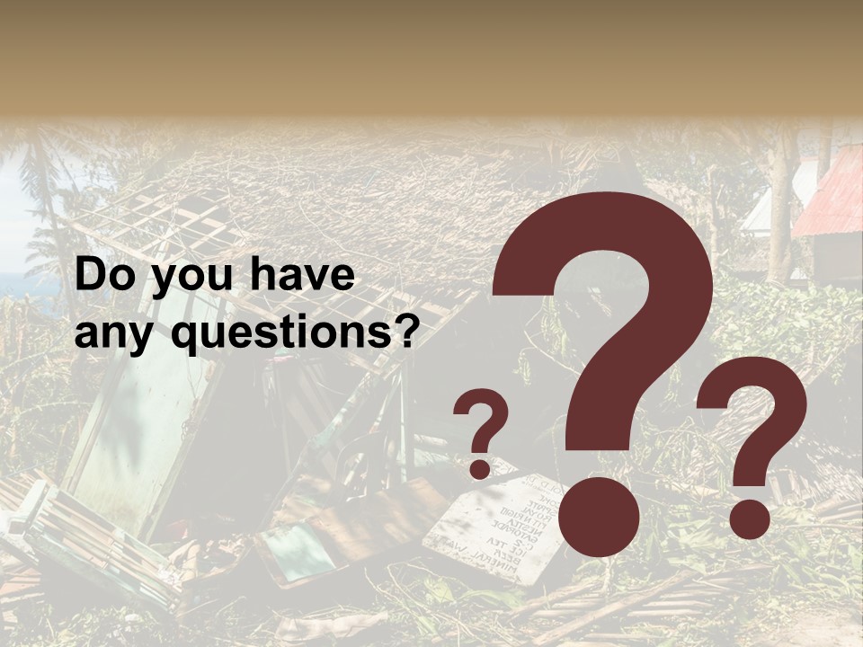 Weather Destroy Aftermath PowerPoint Template