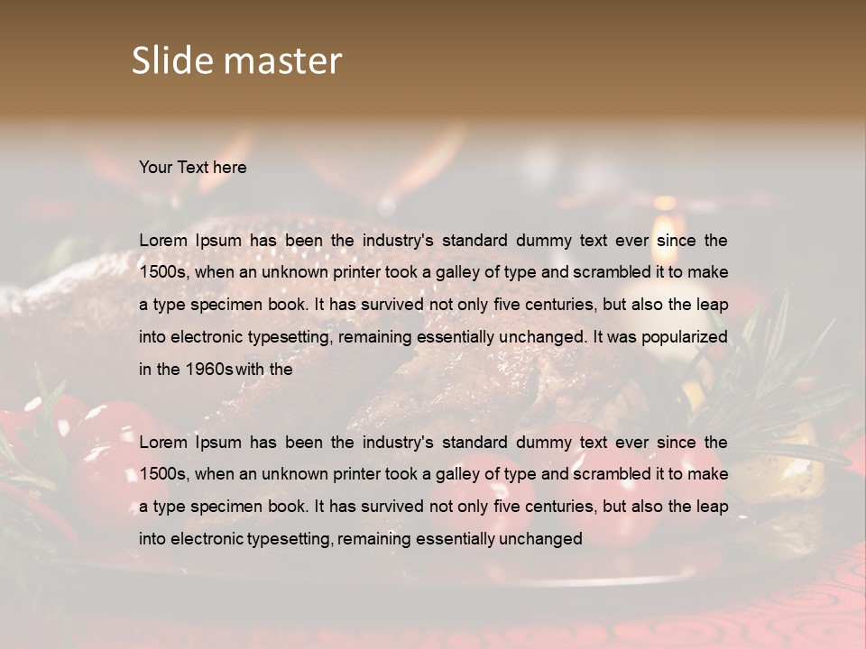 Meat Thanksgiving Onions PowerPoint Template