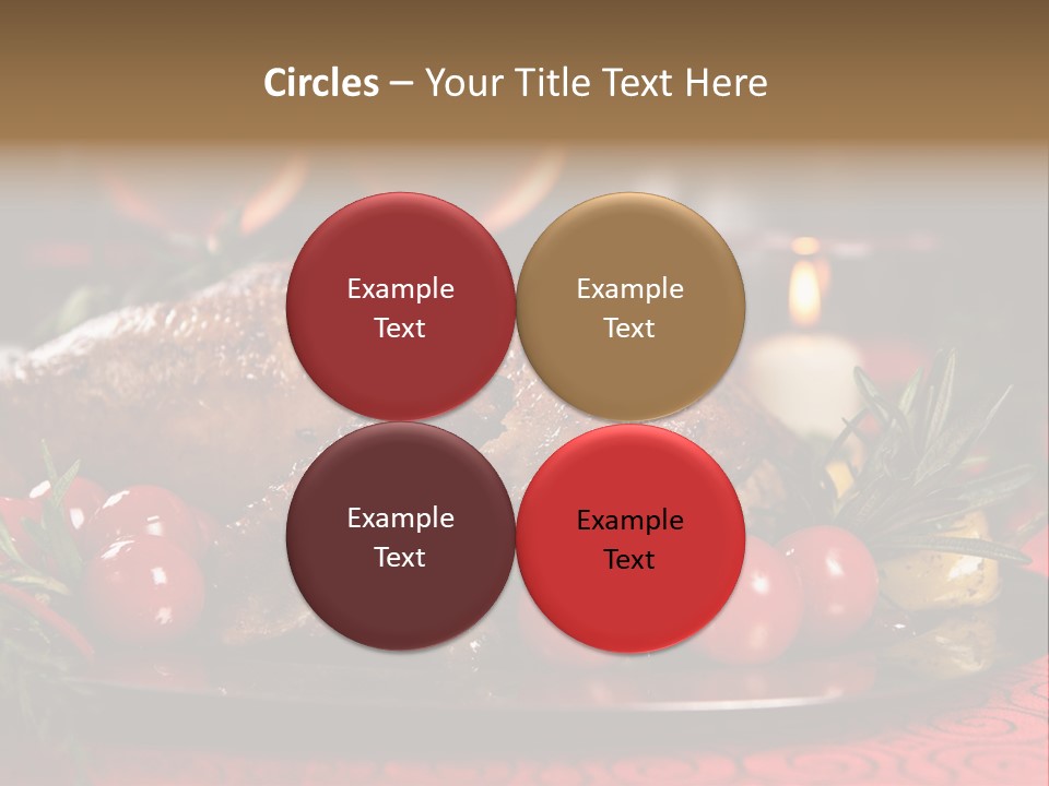 Meat Thanksgiving Onions PowerPoint Template