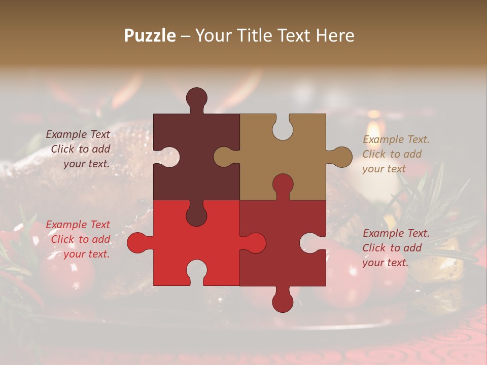 Meat Thanksgiving Onions PowerPoint Template