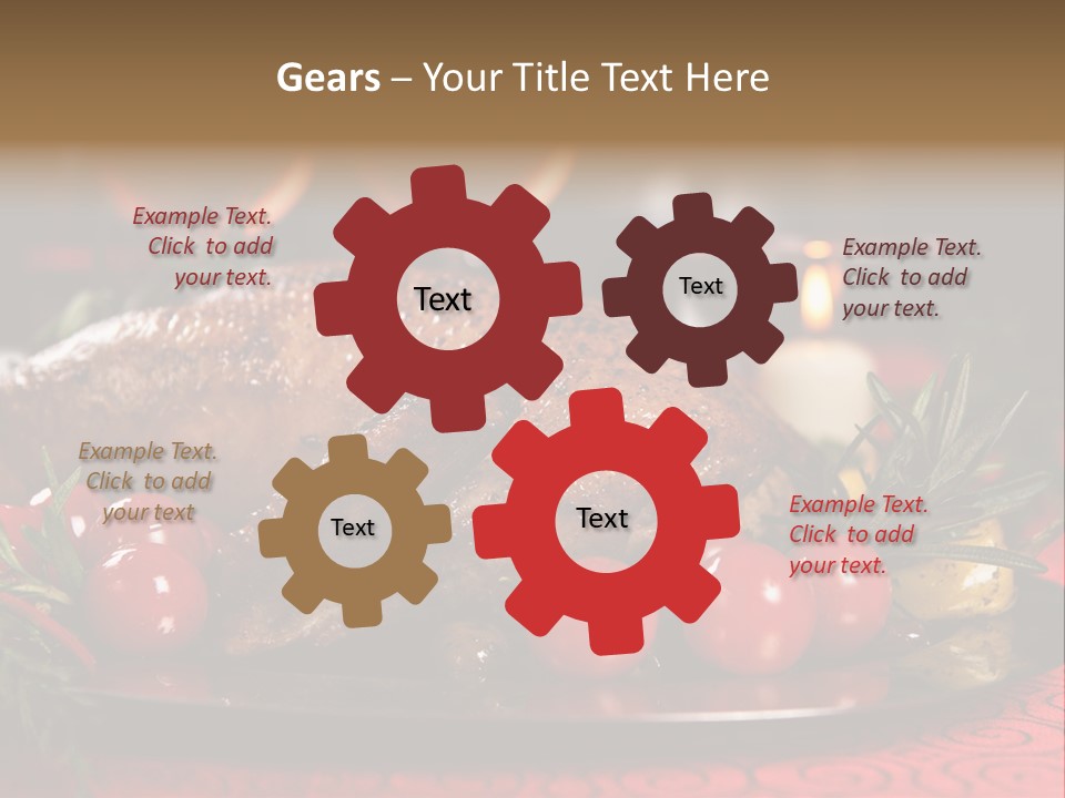 Meat Thanksgiving Onions PowerPoint Template