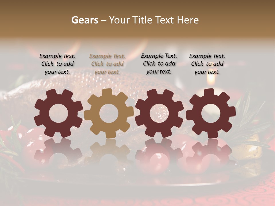 Meat Thanksgiving Onions PowerPoint Template