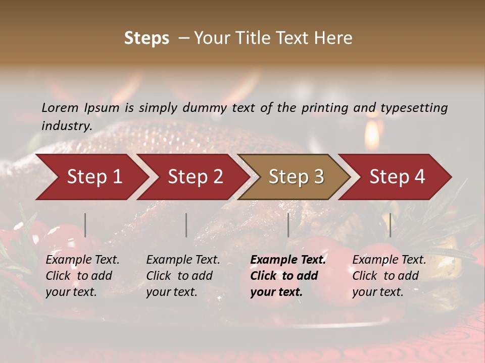 Meat Thanksgiving Onions PowerPoint Template
