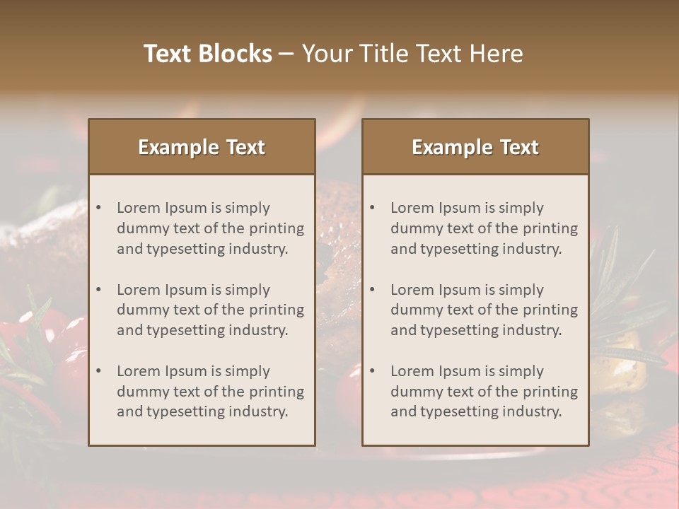 Meat Thanksgiving Onions PowerPoint Template