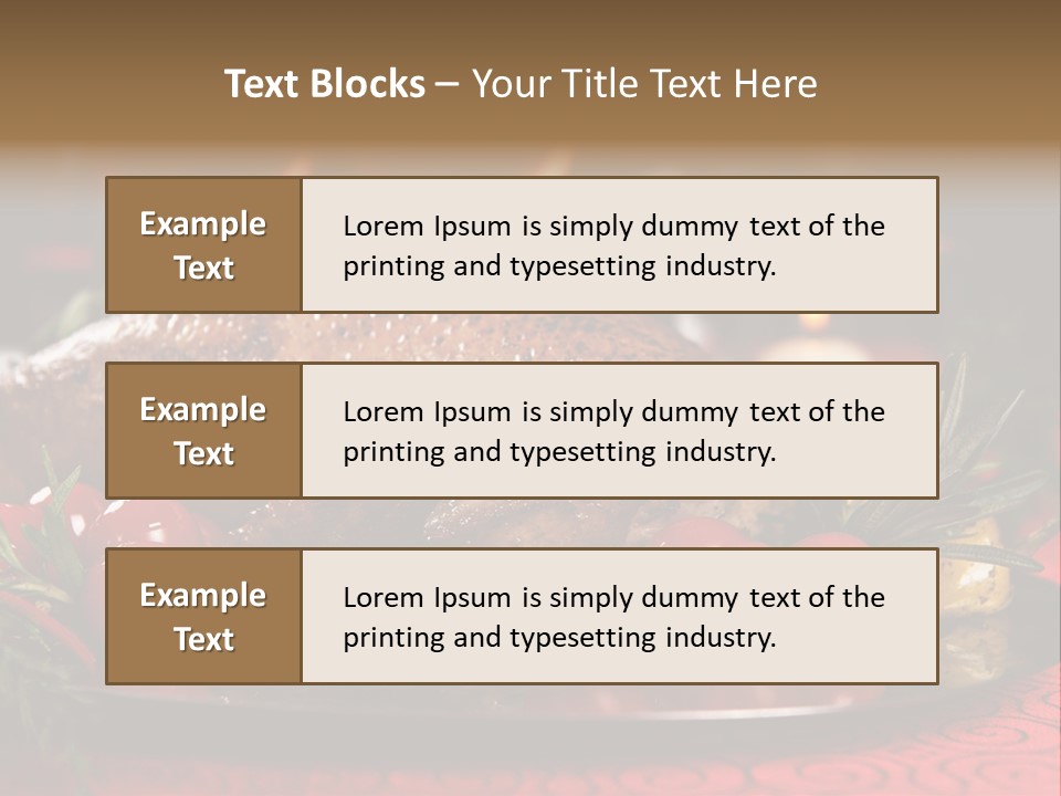 Meat Thanksgiving Onions PowerPoint Template