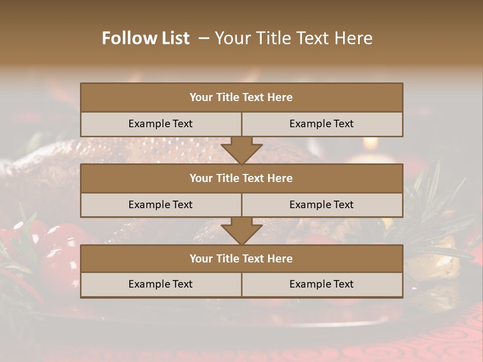 Meat Thanksgiving Onions PowerPoint Template