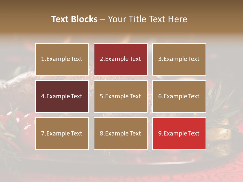 Meat Thanksgiving Onions PowerPoint Template