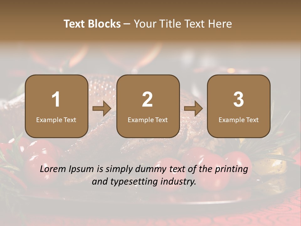 Meat Thanksgiving Onions PowerPoint Template