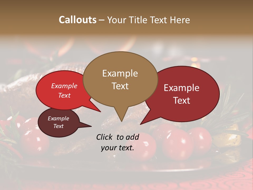 Meat Thanksgiving Onions PowerPoint Template