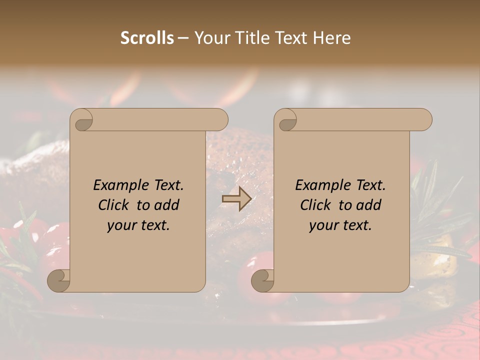 Meat Thanksgiving Onions PowerPoint Template