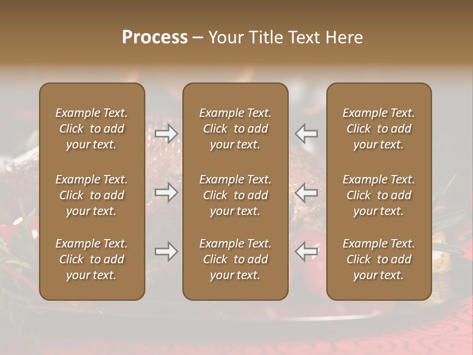 Meat Thanksgiving Onions PowerPoint Template