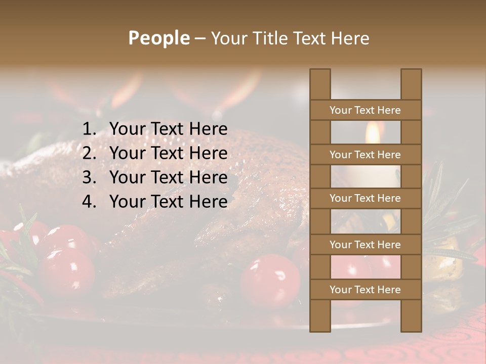 Meat Thanksgiving Onions PowerPoint Template