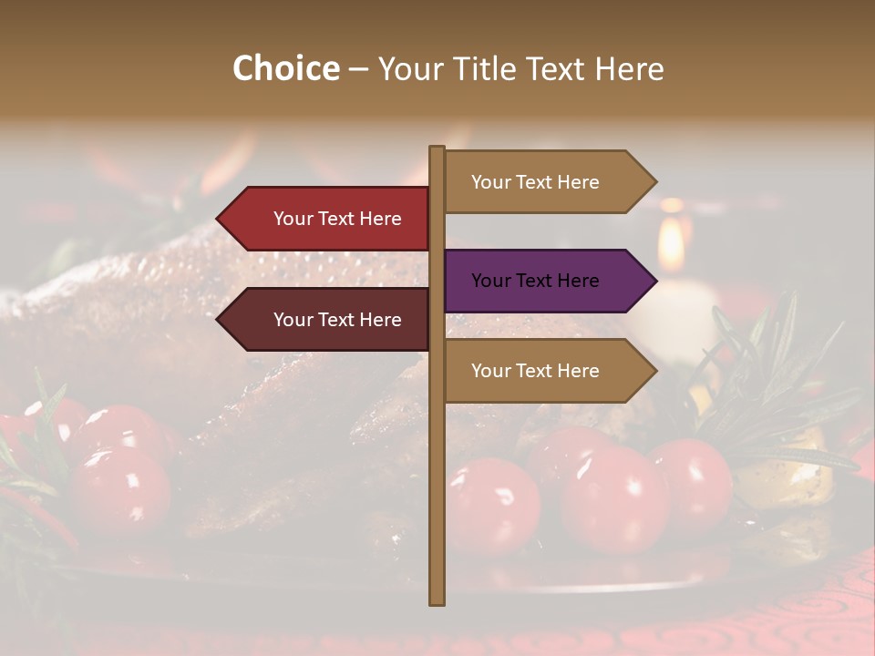 Meat Thanksgiving Onions PowerPoint Template